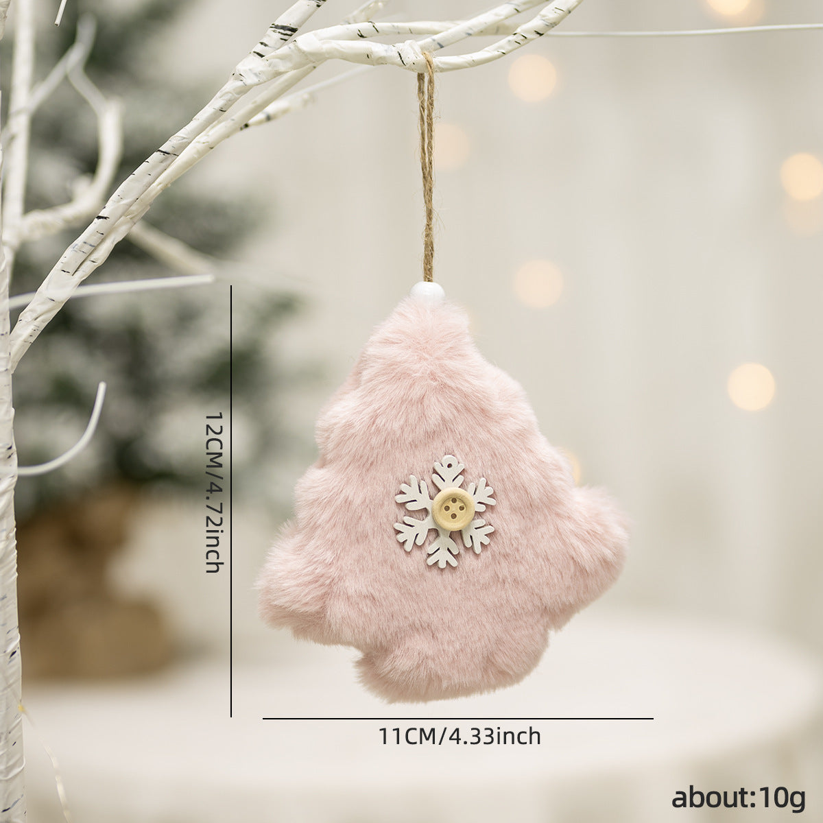 New Cross-border Christmas Plush Angel Charm Cute Doll Doll Gift Christmas Tree Pendant ins Arrangement