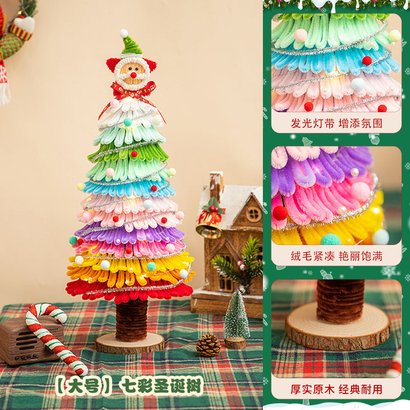 Christmas Hanging Decoration Christmas Tree Car Hanging Decoration Crypto Twist Stick Handmade DIY Material Pack Homemade Creative Gifts