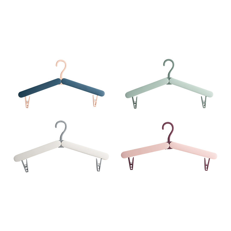 Folding hanger travel portable multi-functional clothes hanger home student dormitory storage artifact travel clothes hanger