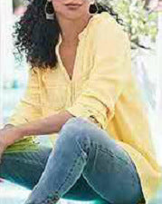 2022 amazon ebay Europe and America shirt summer autumn long sleeve v neck pocket cotton linen plus size shirt women