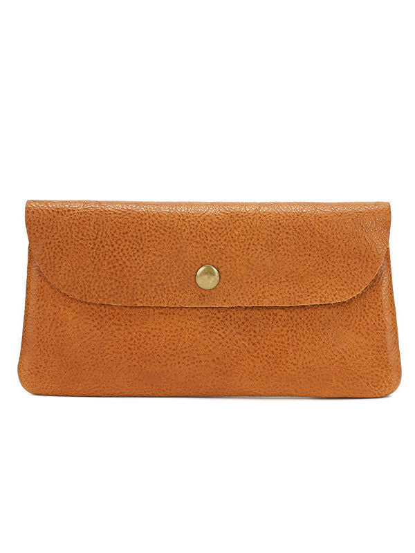 Men's long first layer cowhide wallet, ultra-thin leather wallet, large-capacity schoolgirl wallet, simple mobile phone bag tide