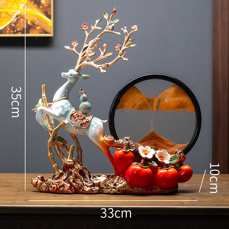 Wholesale New Chinese Creative Quicksand Ornaments, Wine Cabinets, Entrances, TV Cabinet Decorations, Living Rooms, Fortune Desktop Crafts