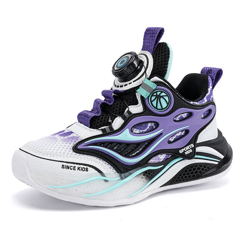 Carefully selected professional basketball shoes, boys' sneakers, spring and summer children's shoes, men's mesh breathable, medium and adult children running lightly