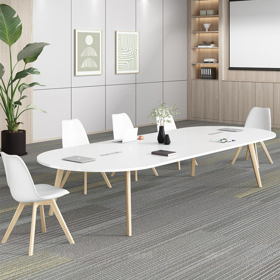 Elliptical negotiation table, conference table, office table, small conference room, table and chair combination, simple modern bench table, work table，Meeting table