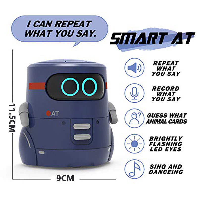Intelligent parent-child AT robot induction voice repetition voice-activated early education companion toys and child companion robots