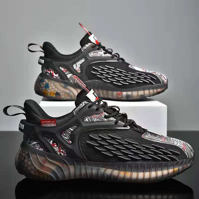 Shoes men's summer breathable mesh shoes casual 2024 new running shoes coconut shoes national tide sports men's fashion shoes