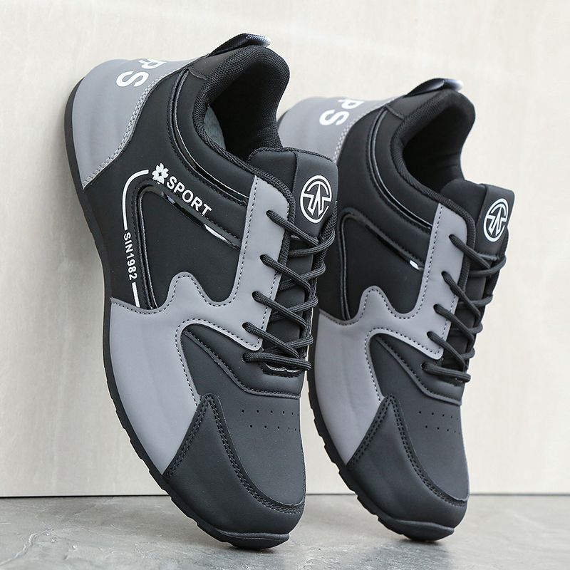 Men's shoes, leather bread, toe shoes, travel shoes, trendy casual shoes, men's sneakers, sports cross-border Pinduoduo dropship