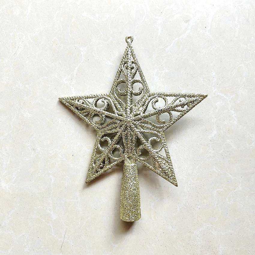 Festive Supplies Christmas Top Star Creative Christmas Gift Sprinkling Pink Star Christmas Tree Ornament Pendant Pentagram
