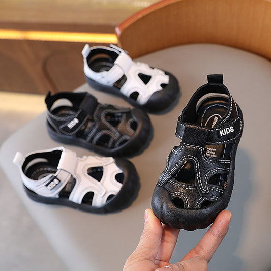 Baby Sandals Boys 2023 Summer New Toe Sandals Soft Sole Baby Toddler Shoes Kids Beach Shoes Kids