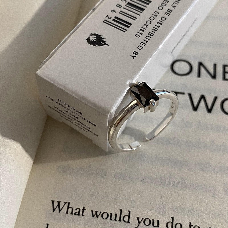 South Korea's new plain ring women's niche ins high-end sense opening adjustable ring wholesale foreign trade cross-border ring