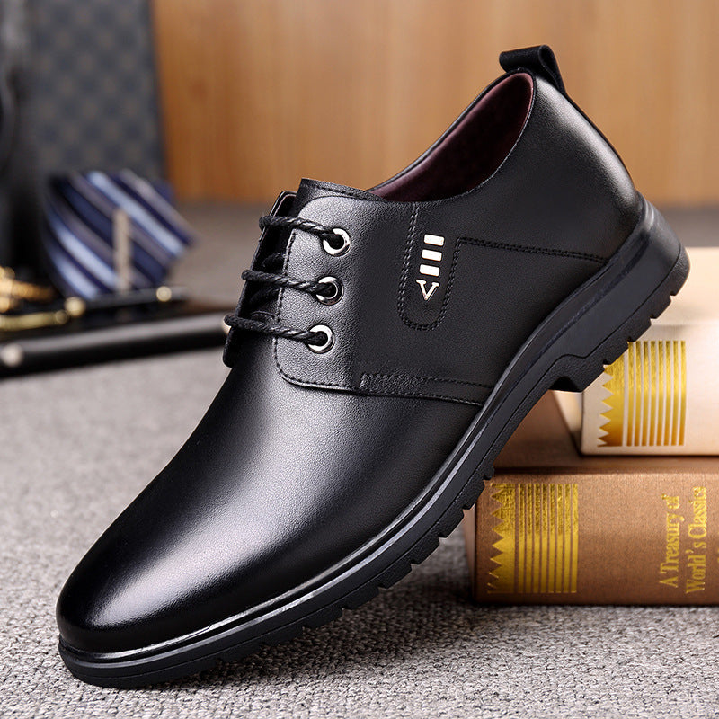 Leather shoes, men's business casual single shoes, black formal work shoes, cross-border wholesale men's casual shoes, foreign trade workwear shoes