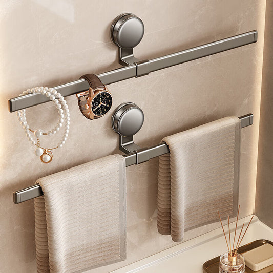 Suction cups, towel bars, toilets, bathrooms, bath towel holders, non-perforated towel racks, bathroom shelves
