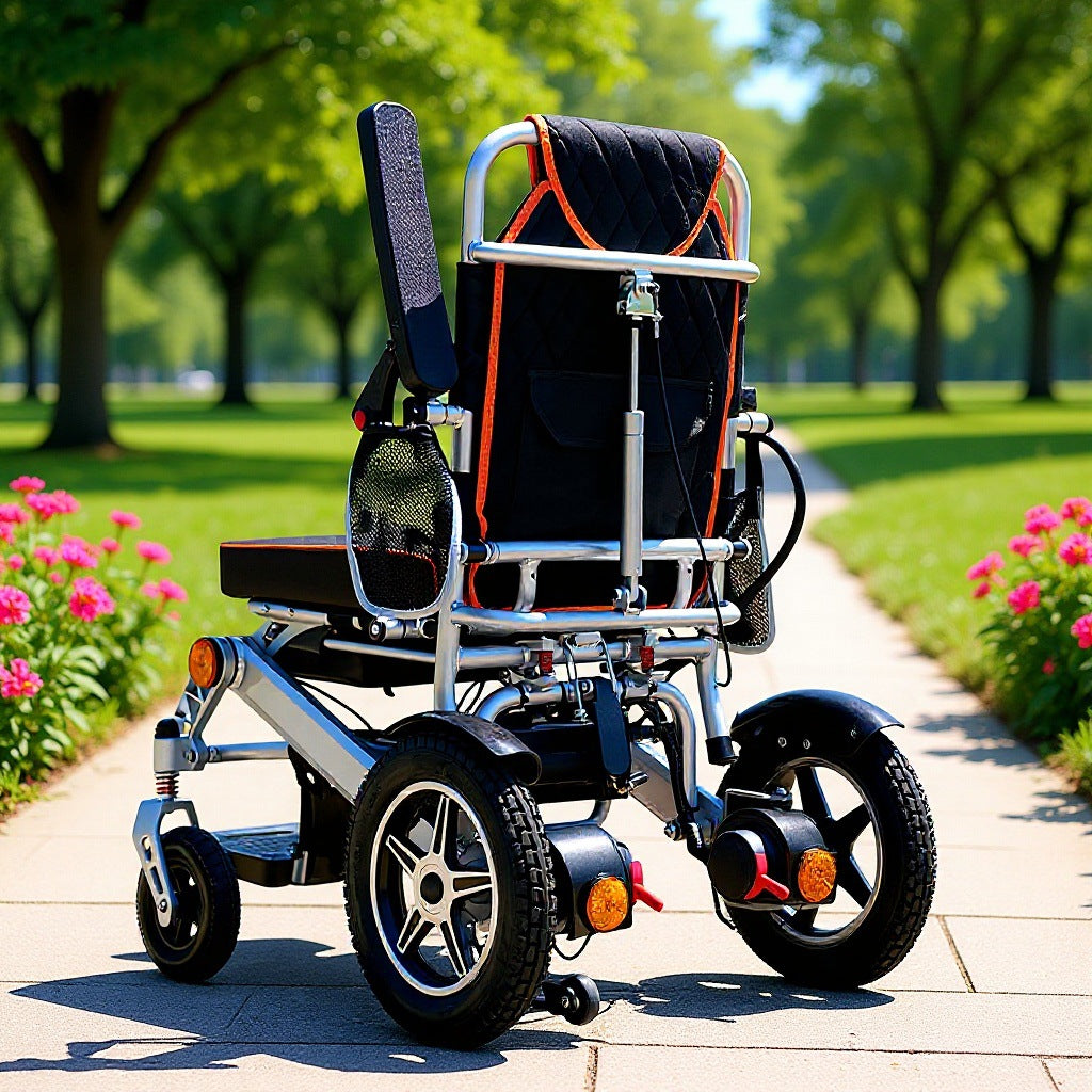 Yingkang aluminum alloy electric wheelchair car folding lightweight intelligent automatic elderly disabled portable mobility scooter four-wheel