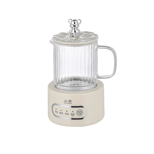 Yamamoto health pot electric stew small office automatic flower teapot multi-functional household mini glass health cup