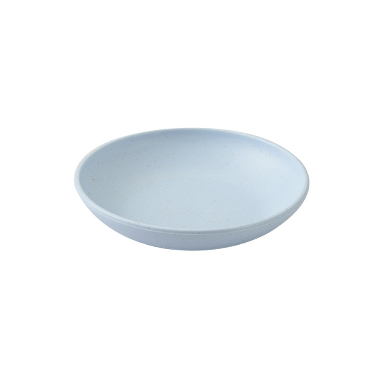 Cross-border wheat straw 10cm coarse salt plate round plate seasoning plate snack sauce vinegar plate bone spitting plate