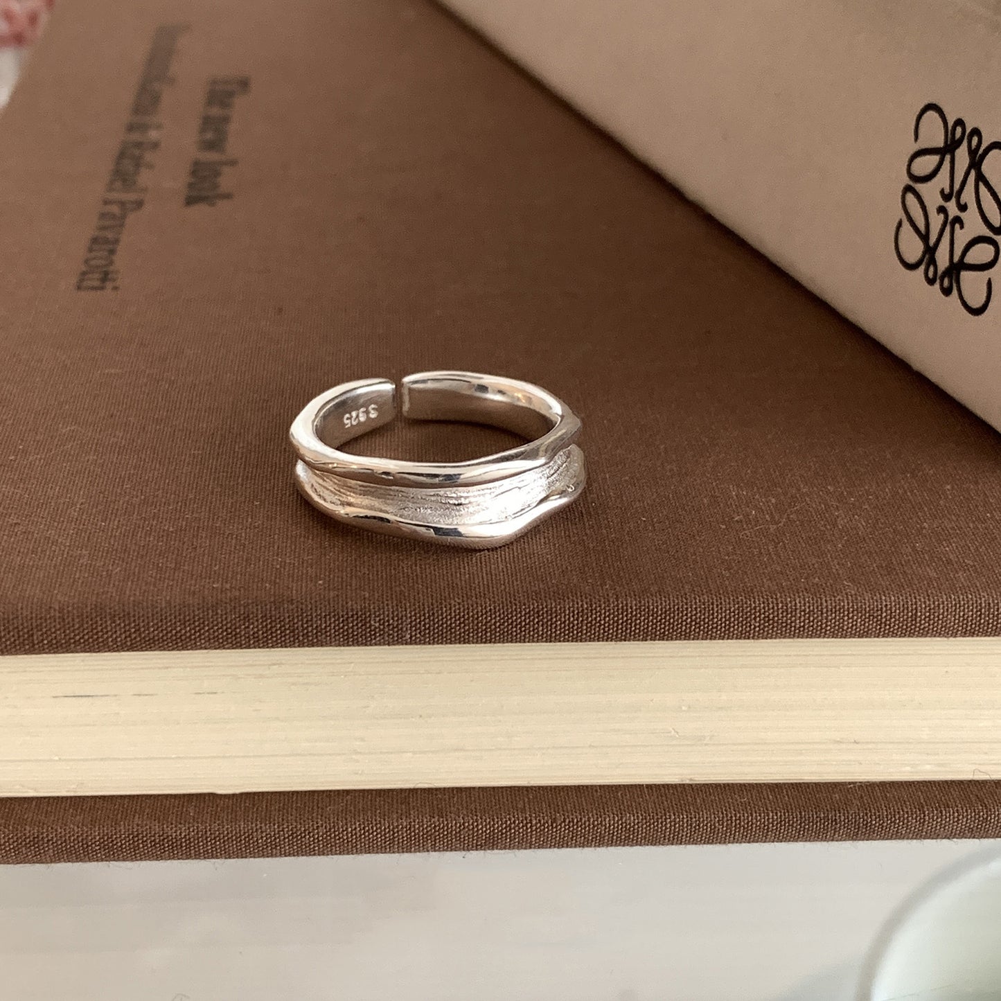 South Korea's new plain ring women's niche ins high-end sense opening adjustable ring wholesale foreign trade cross-border ring