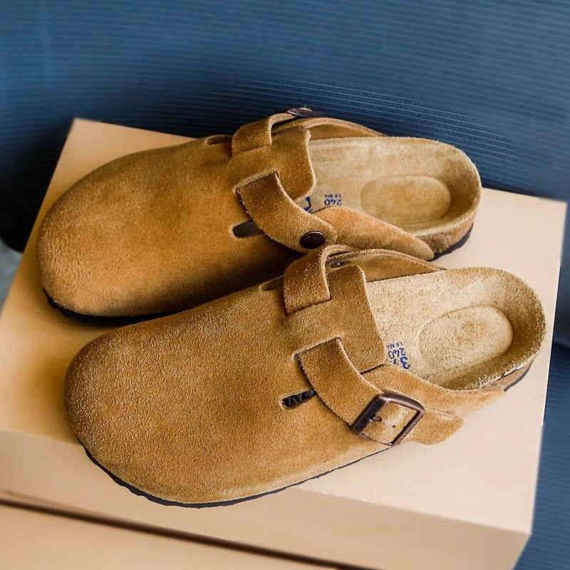 Collector's Edition ~ Birkenstock Shoes Women's Slippers 2024 Autumn New Cork Fishing Thick-Soled Full Pack Boken Shoes Half Slippers Men
