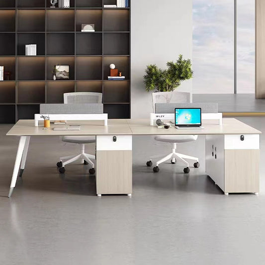 Staff desk and chair combination, staff workstation table, card seat, financial office, four-person screen, desk and chair