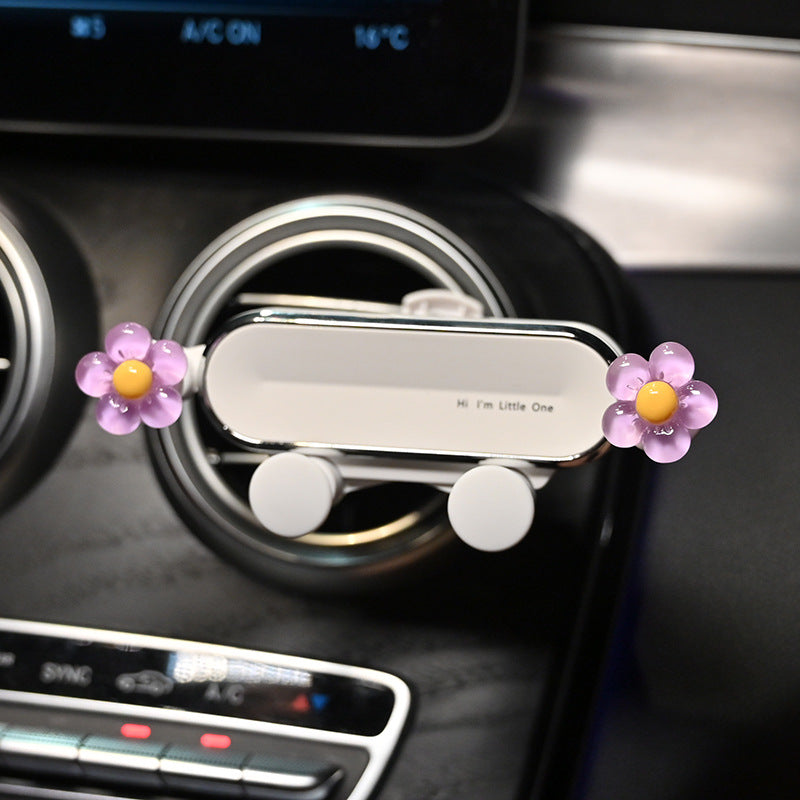 Mobile phone car holder cartoon new air outlet car decoration cute navigation mobile phone holder car interior female