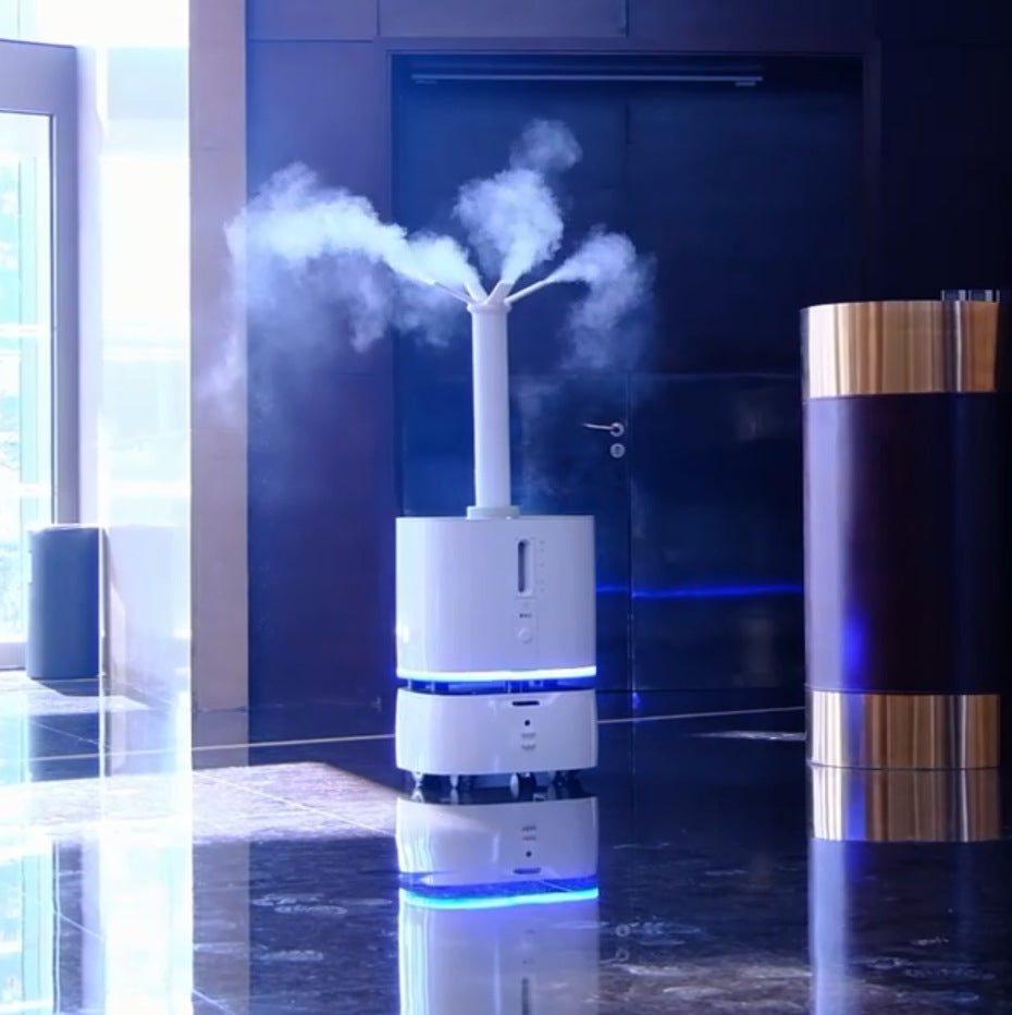 Lobid XE sprays hospitals, hotels, shopping malls, office buildings, government exhibition halls, autonomous patrols, spray disinfection robots