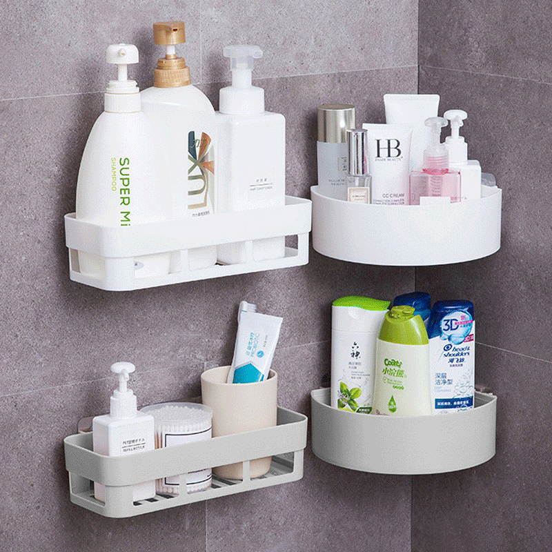 Bathroom wall-mounted shelf free punching seamless wall suction toilet storage shelf toilet toilet storage rack