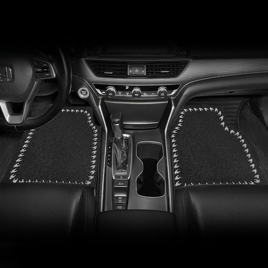 Car mat wire ring universal single-piece main driver anti-dirty carpet decoration car mat rear foot mat universal