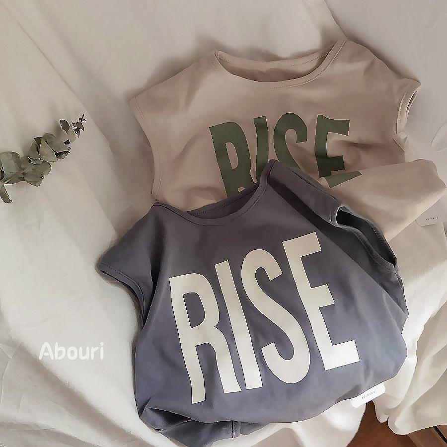 Super Korean Boys and Girls Printed Raglan Sleeve T-Shirt Baby Sleeveless Vest 2024 Summer Dress