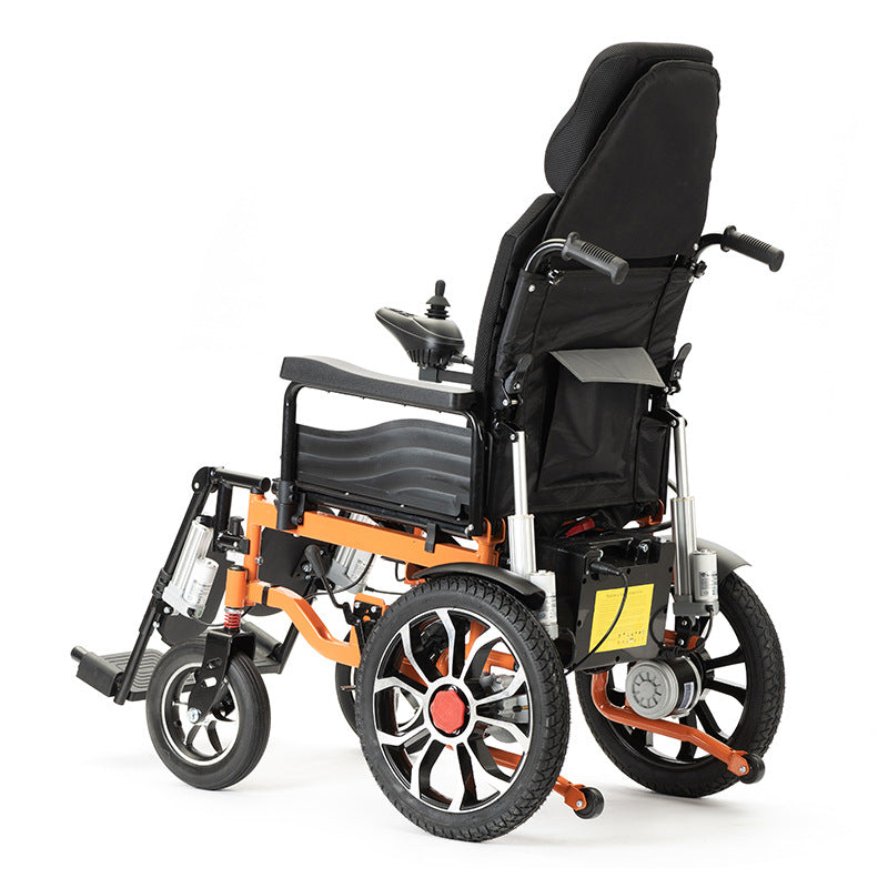 Electric wheelchair manufacturer direct sales lightweight foldable wheelchair for the elderly disabled intelligent automatic reclining scooter