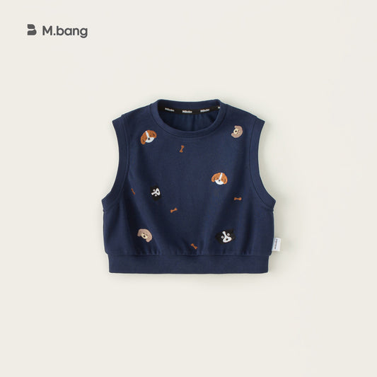 Youbao children's clothing children's knitted vest spring new boys' shoulder vest loose and versatile spring sweater top