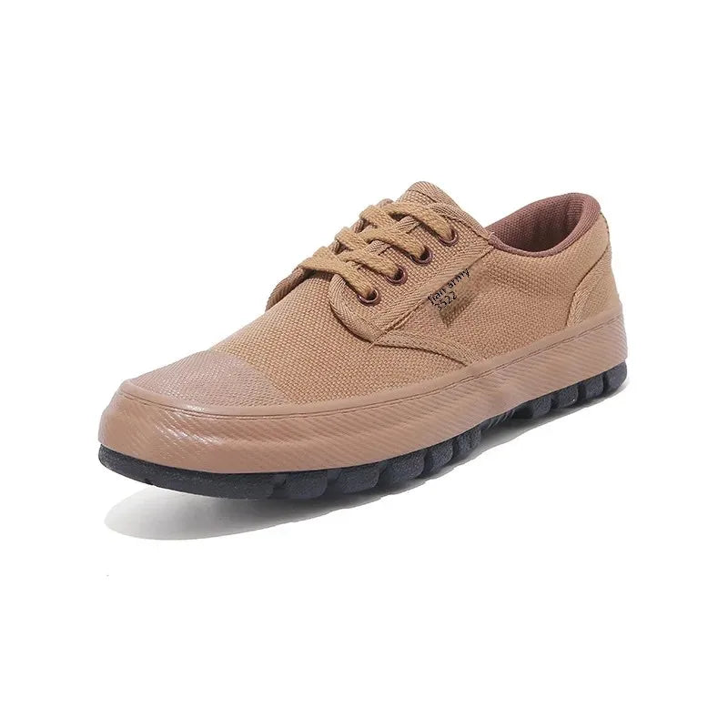 Liberation shoes, men's military shoes, wear-resistant military training, canvas shoes, migrant workers, labor protection sneakers, multi-functional camouflage shoes