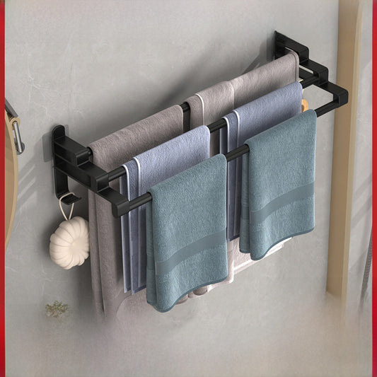 Bathroom non-perforated towel hangers, toilet towel hangers, toilet towel rods, toilet wall mounts, towel rails, shelves