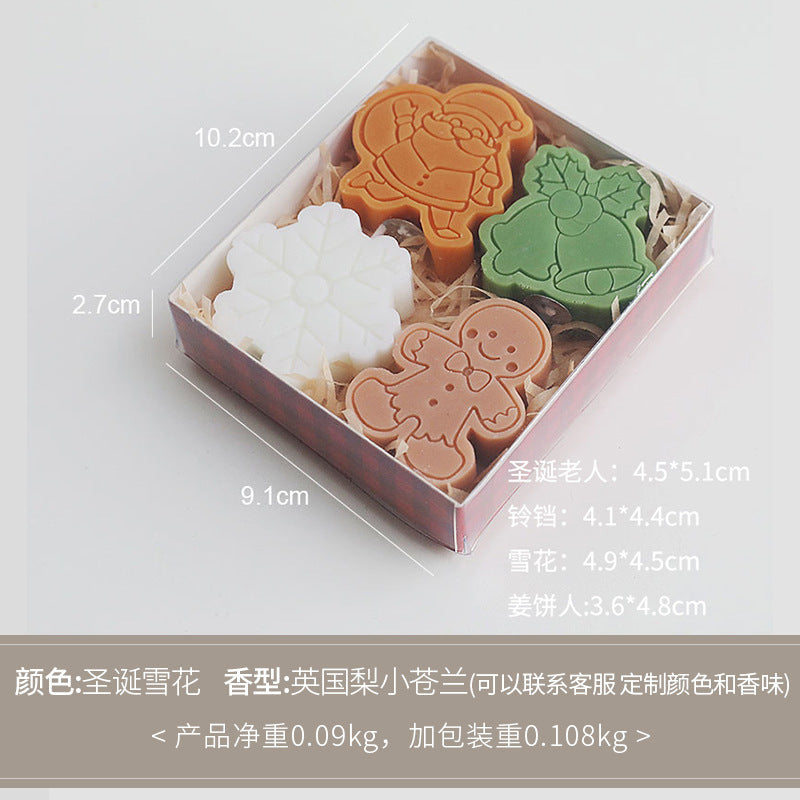 Christmas mini woolen gloves shaped scented candle small souvenir gift Christmas atmosphere decoration scented candle