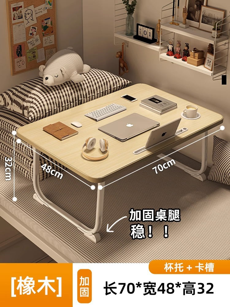 Foldable bed, desk, computer desk, dormitory artifact, student study desk, sitting floor, small table, new small table