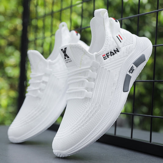 2023 Spring/Summer New Guochao Fashion Men's Shoes Front Straps Men's Trend Casual Shoes Mesh Lightweight Sneakers