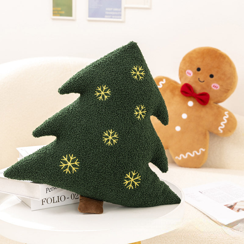 Christmas tree, gingerbread figures, dolls, Christmas Story, throw pillows, sofas, cushions, dolls, Christmas Eve, decorations, gifts