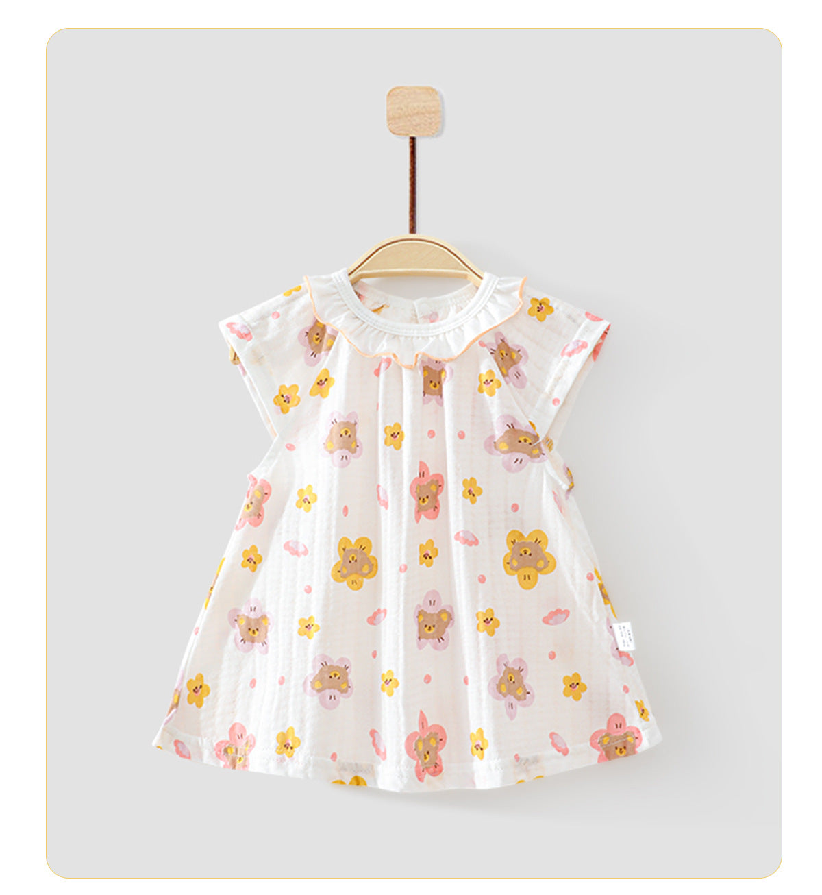 Korean children's floral skirts, girls' spring clothes, foreign girls, princess dresses, summer baby dresses, baby summer dresses