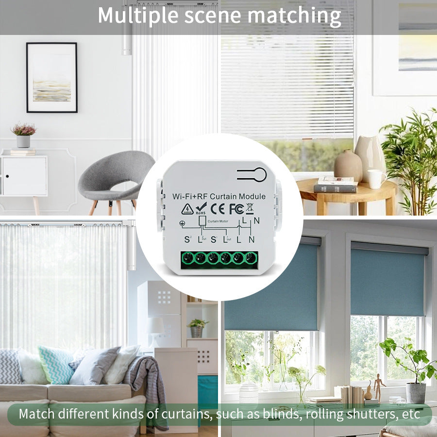 Tuya APP Timing Voice Tubular Motor Remote Controller WIFI Smart Home Curtain Switch Switch Switch