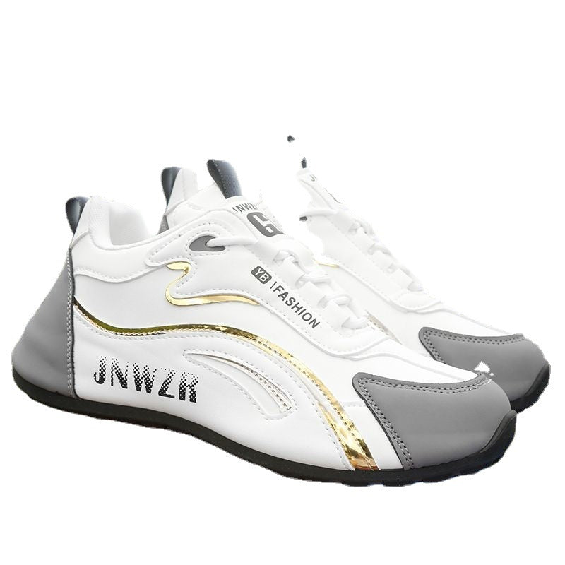 Men's shoes, leather bread, toe shoes, travel shoes, trendy casual shoes, men's sneakers, sports cross-border Pinduoduo dropship