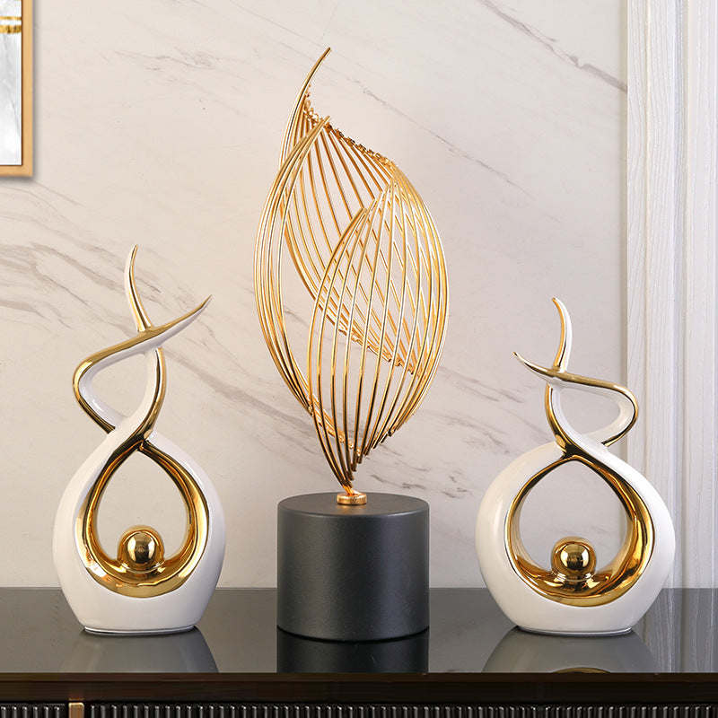 Light luxury, modern style, ornaments, living room, wine cabinet, entrance, TV cabinet, office, bookcase, housewarming, new home gifts