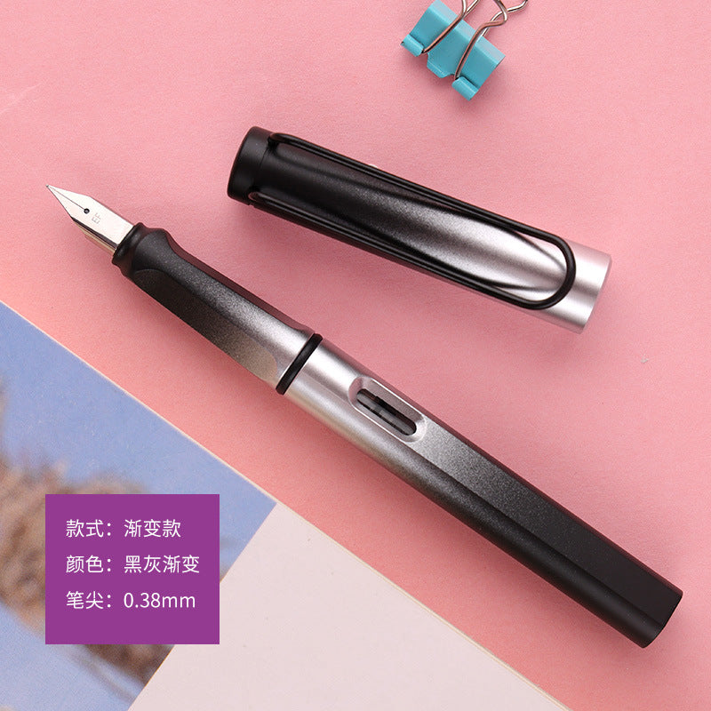 Zhengzi colorful gradient color fountain pen dual-purpose student pen can be exchanged for ink sac color gradient printable LOGO pen