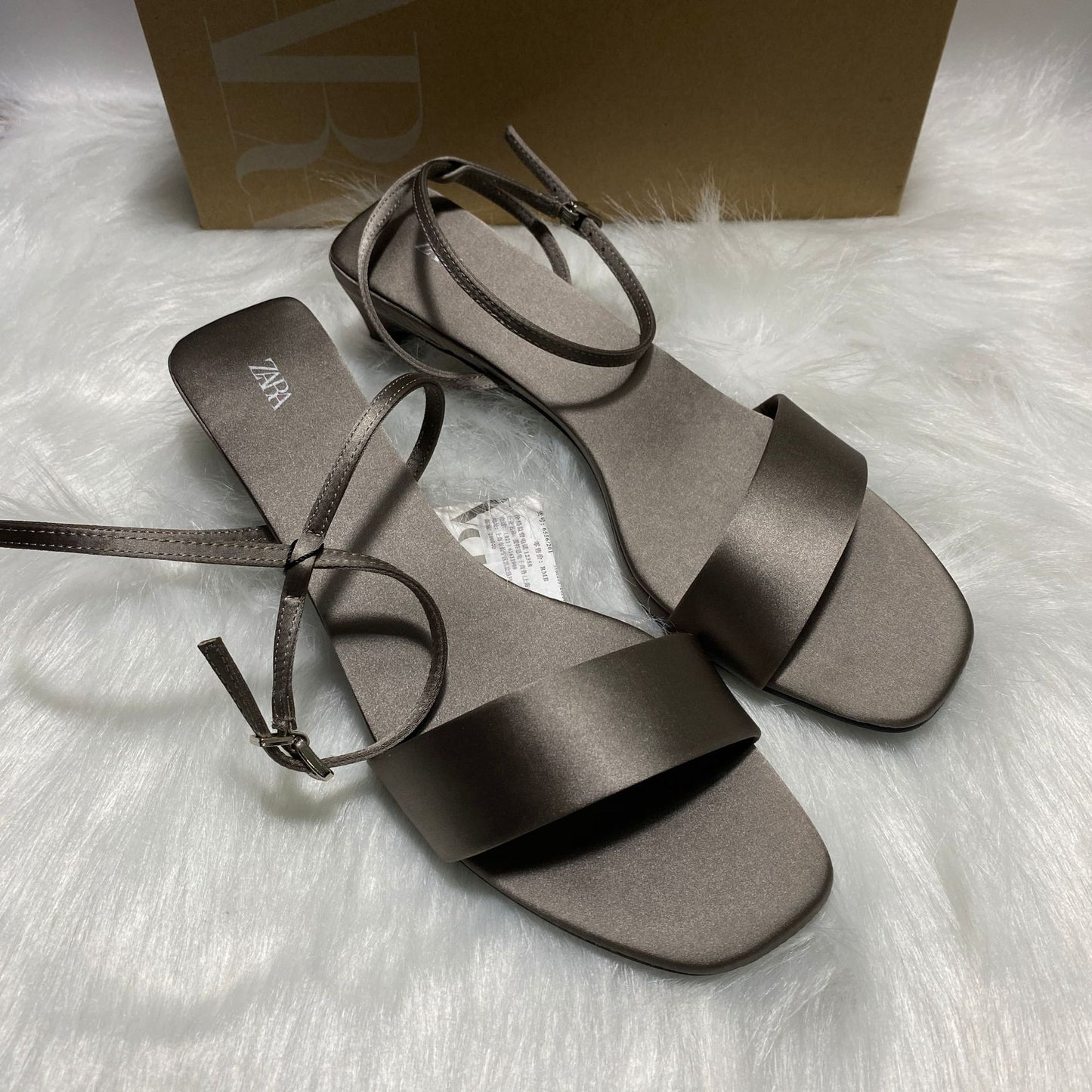 ZA Home Women's Shoes 2025 New Women's Shoes Versatile Pointed Toe High Heel Stiletto Toe Toe Back Empty One Strap Women's Shoes High Heels