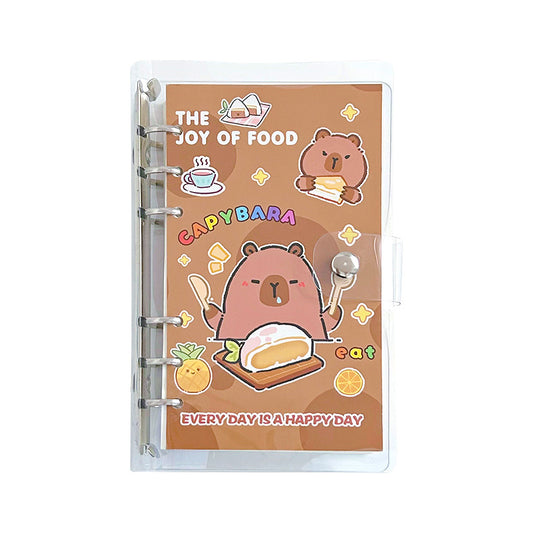 Kapibala loose-leaf notebook, cute capybara notebook, student diary, guinea pig detachable notepad