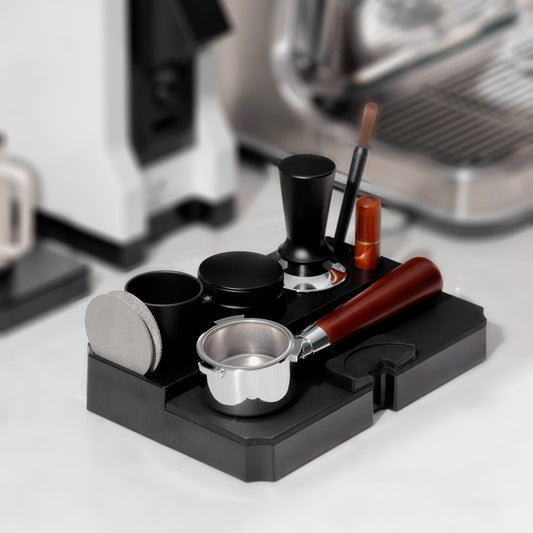 Espresso ABS press holder, storage rack handle, filling seat, multi-function handle holder, coffee press utensil