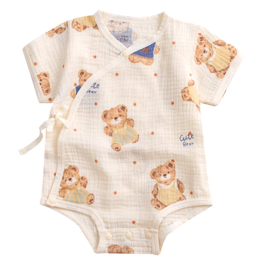 Newborn babies summer ultra-thin A cotton gauze wrap fart clothes boys and girls 0-3 months 52 yards 80