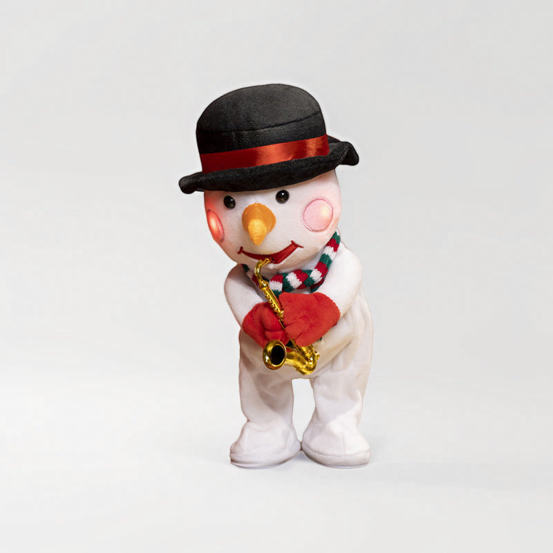 Douyin same swing plush cartoon electric Christmas toy Christmas tree glowing dancing gift mini