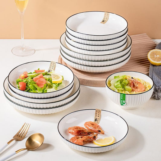 Plates, dishes, home creative ceramic plates, high-end dinner plates, Internet celebrity plates, Nordic style simple meals