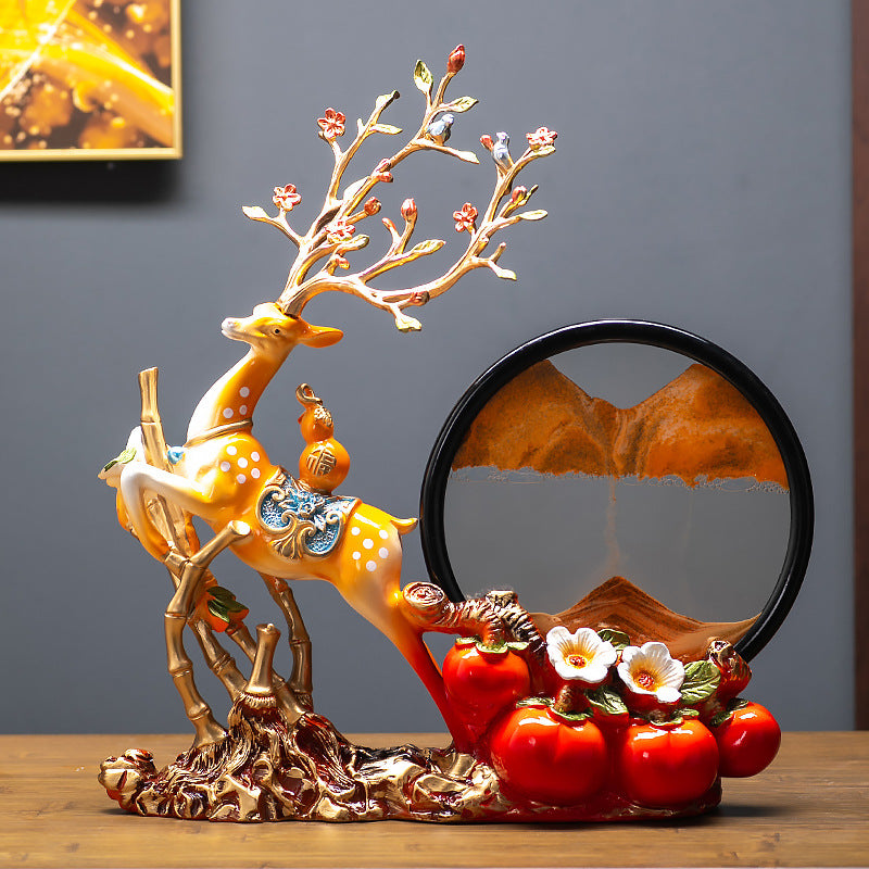 Wholesale New Chinese Creative Quicksand Ornaments, Wine Cabinets, Entrances, TV Cabinet Decorations, Living Rooms, Fortune Desktop Crafts
