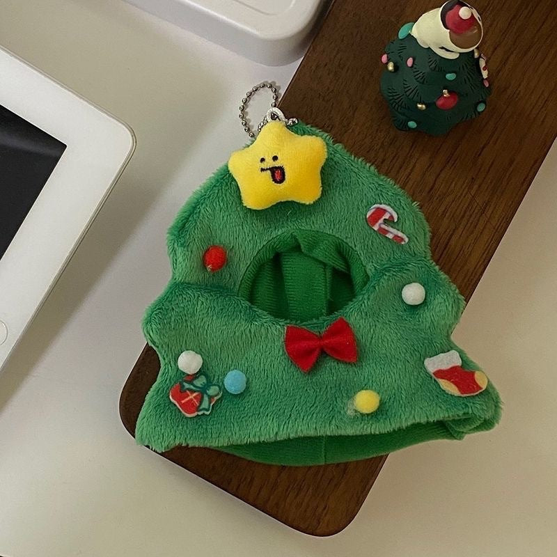 Christmas headgear, small sea pendant, Christmas tree, plush doll, cute bag pendant, birthday gift for girlfriends