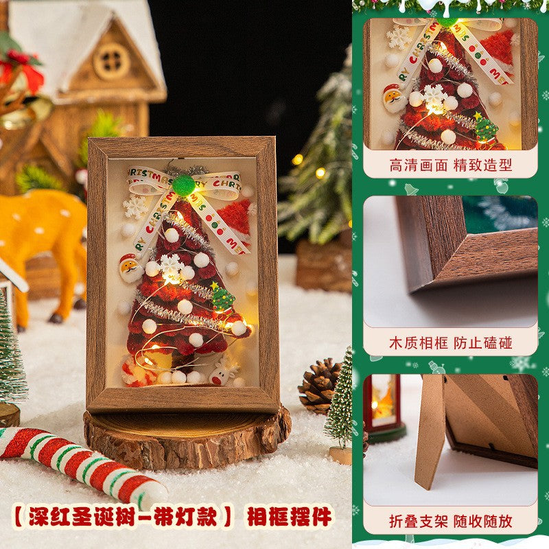 Christmas Hanging Decoration Christmas Tree Car Hanging Decoration Crypto Twist Stick Handmade DIY Material Pack Homemade Creative Gifts