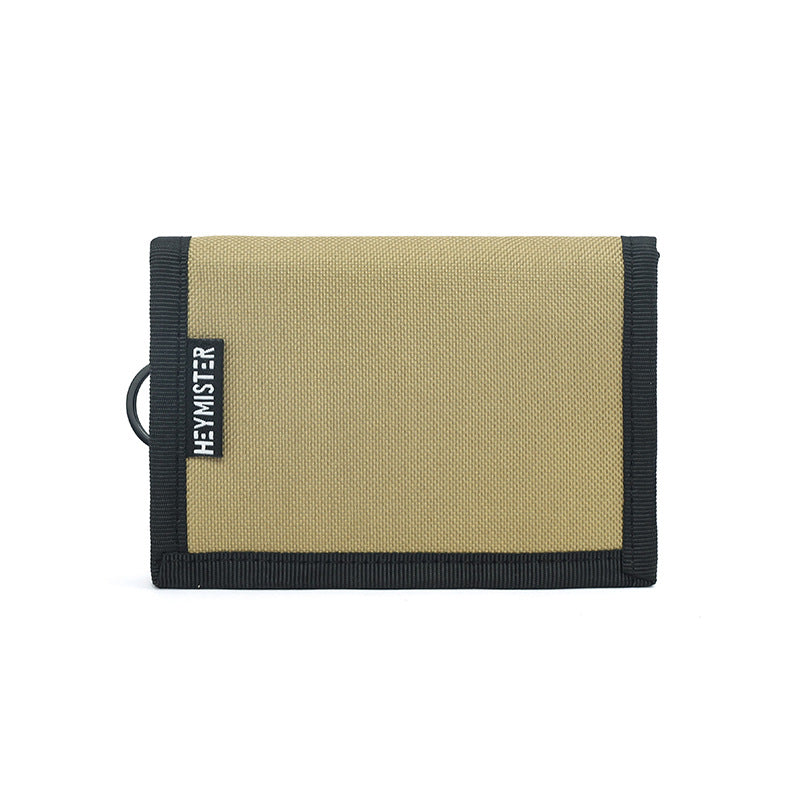 Wallet ins women's 2024 new Korean version fashion and versatile tri-fold card holder oxford cloth men's portable coin purse
